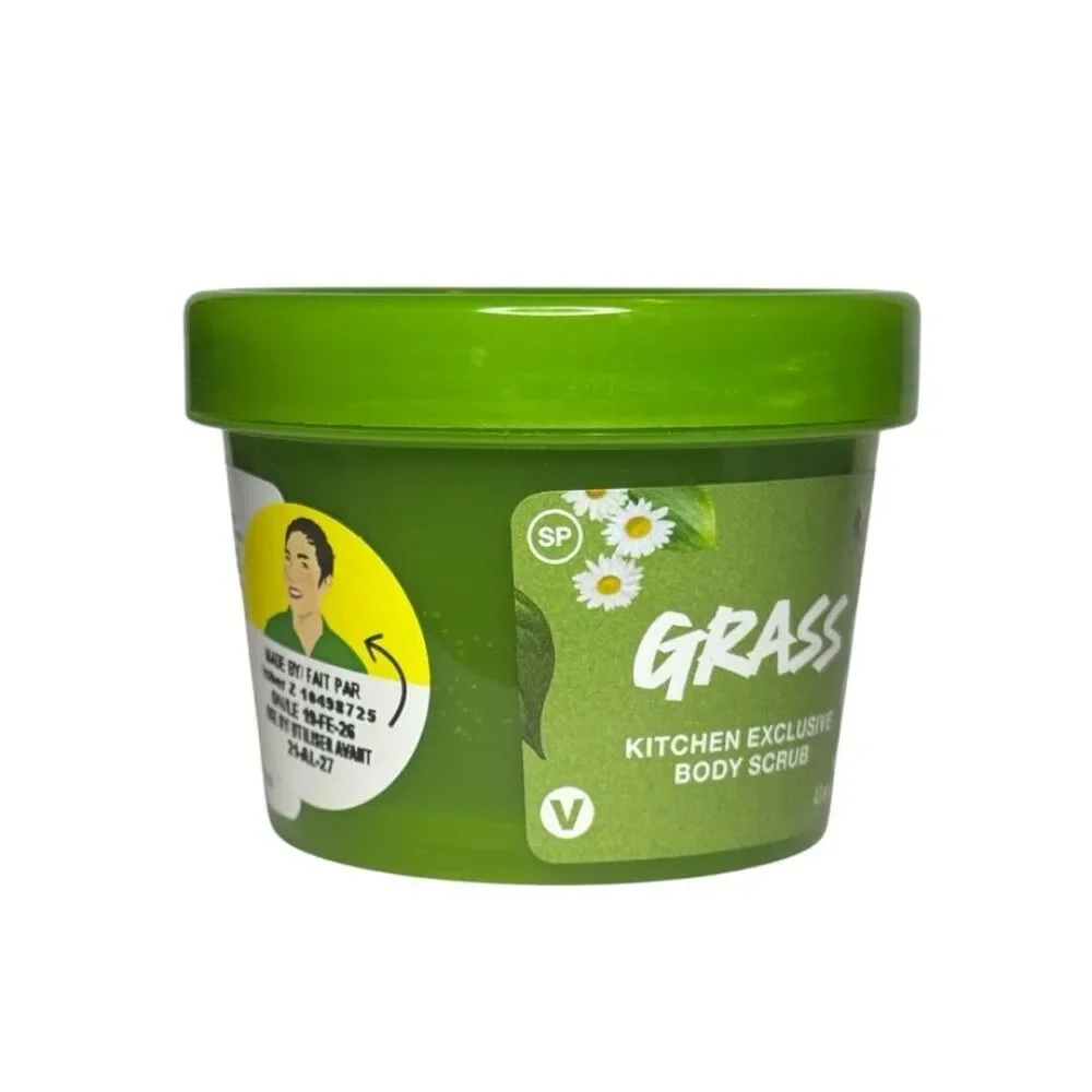 Lush Kitchen Grass Body Scrub Limited Edition Bergamot Sandalwood Green Tea NWT
